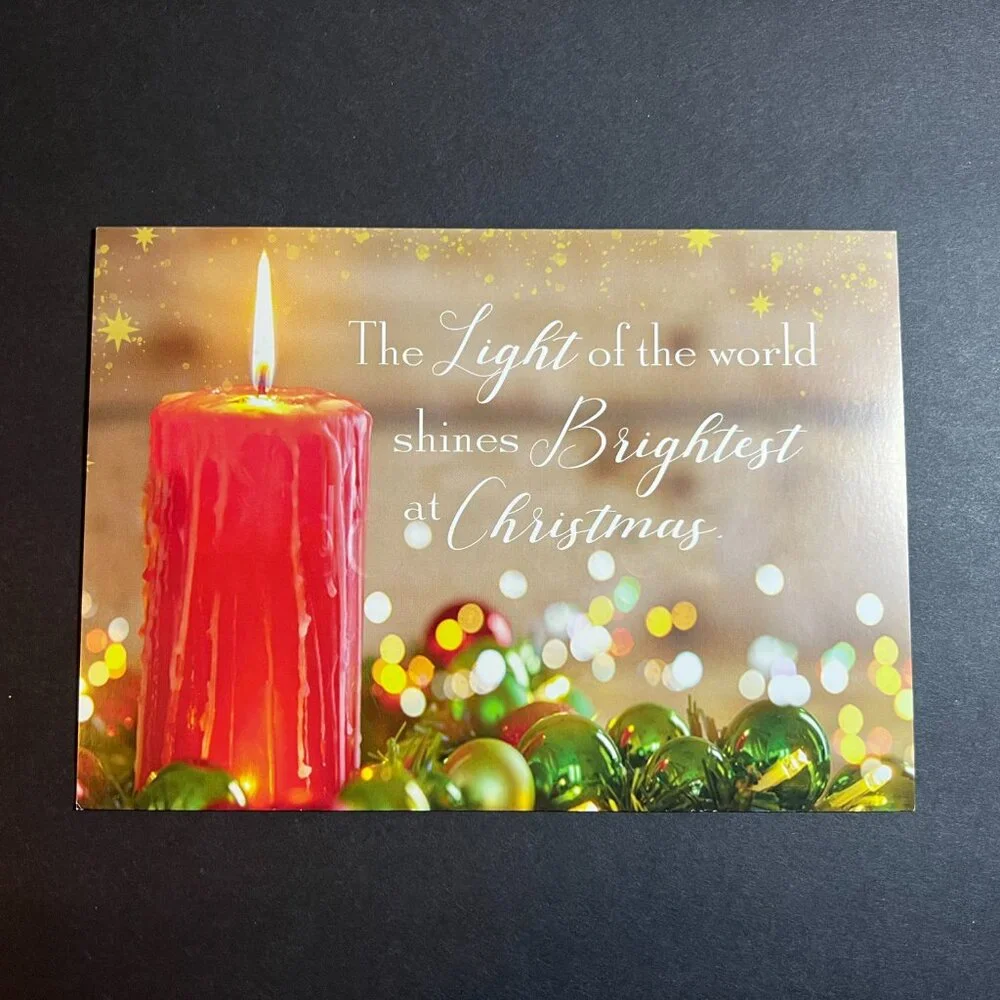 Lot of 15 Light of the World Christmas Holiday Greeting Cards w/ Envelopes